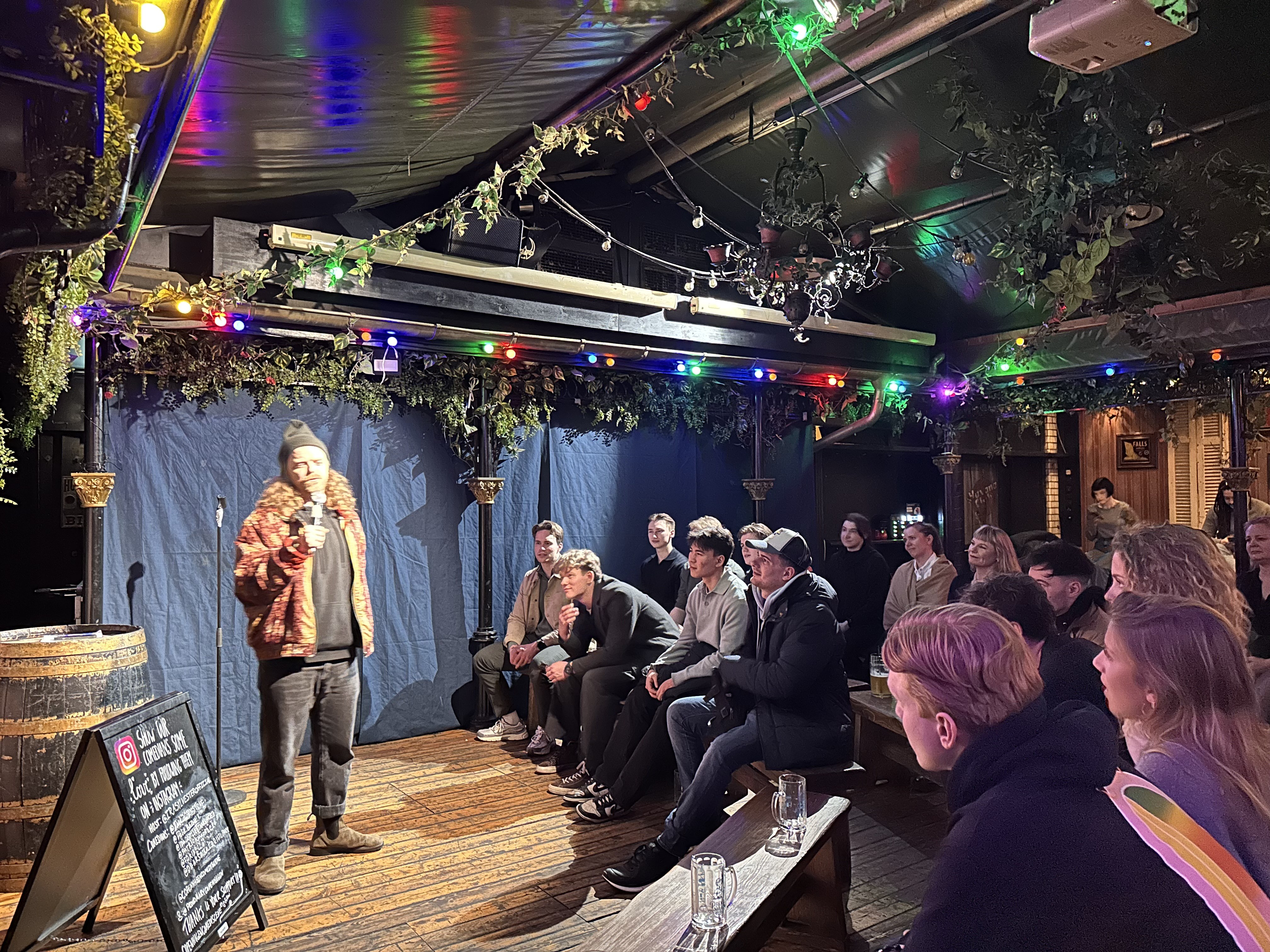 Stage and crowd at Proud Mary