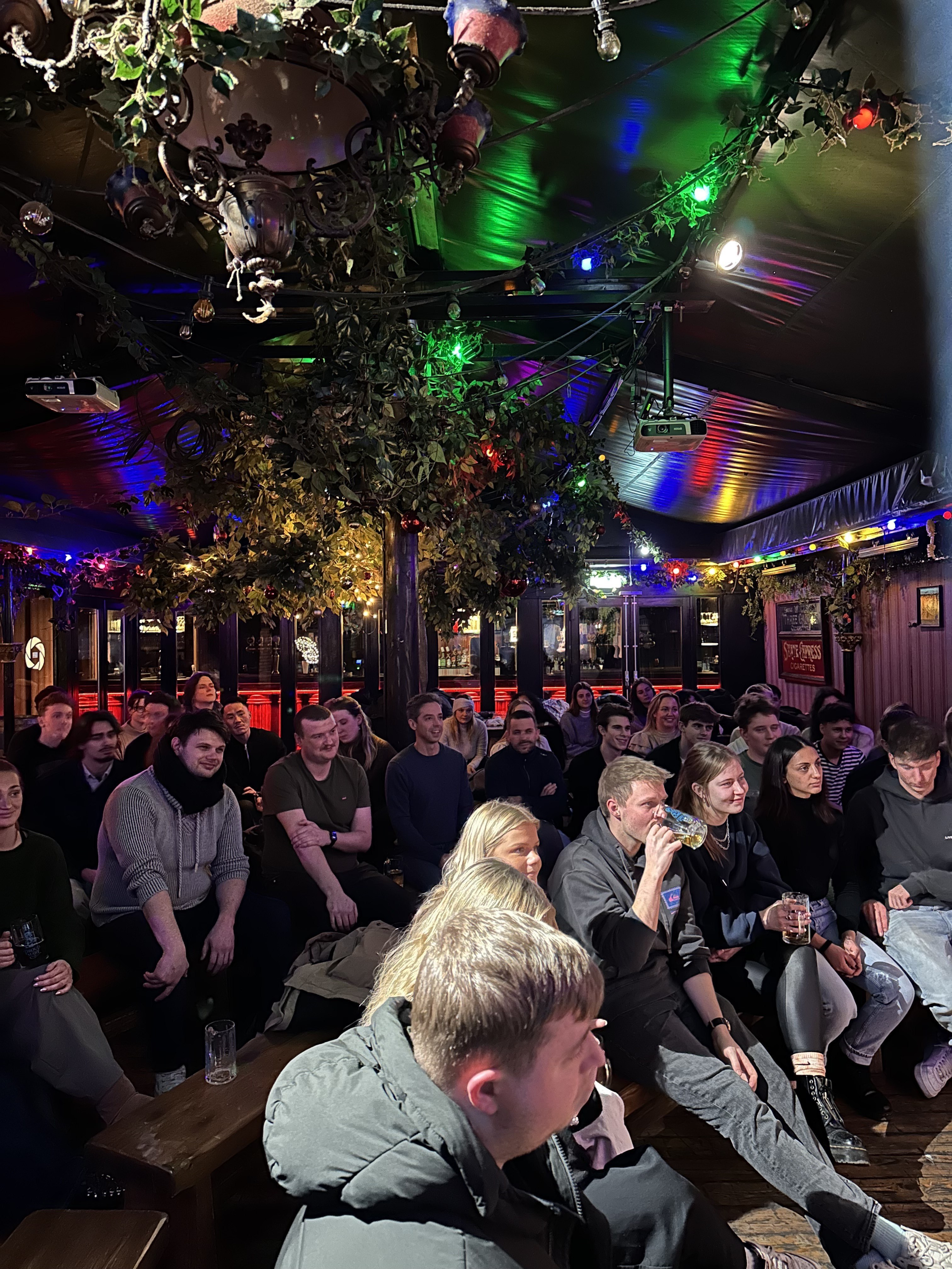 Crowd at Proud Mary comedy night